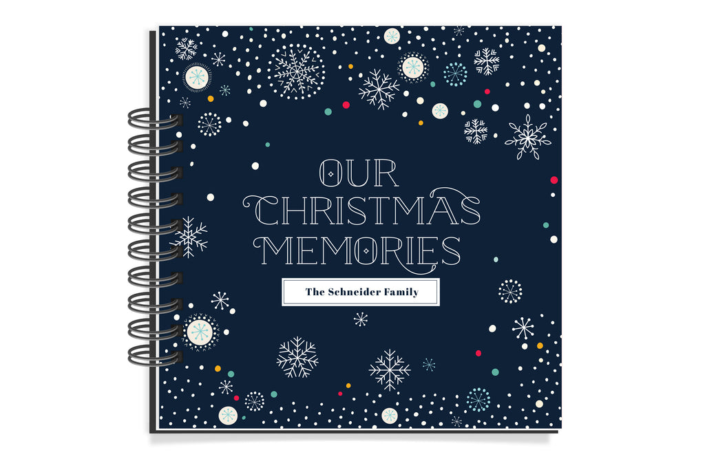 Vintage ‘Our Christmas’ Personalized Family Christmas Memory Book