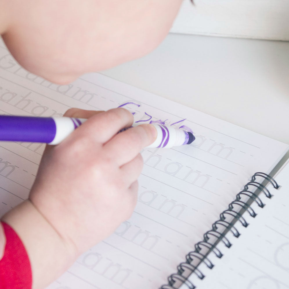 custom name tracing handwriting practice notebooks for kindergarten