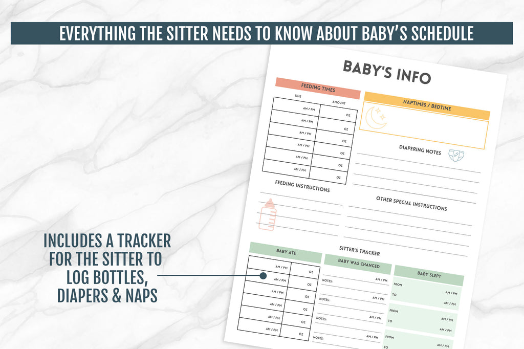 Babysitter Info Packet (PDF Download)