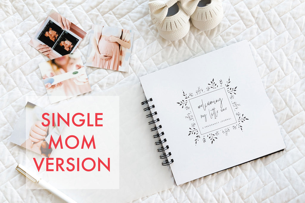 Pregnancy Journal: Minimalist (Single Mom)