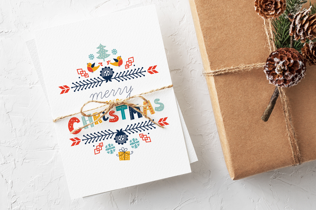 Scandinavian Christmas - 6x9 Cardstock