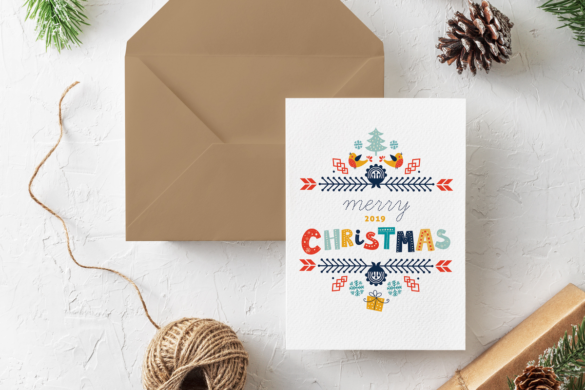 Scandinavian Christmas - 6x9 Cardstock