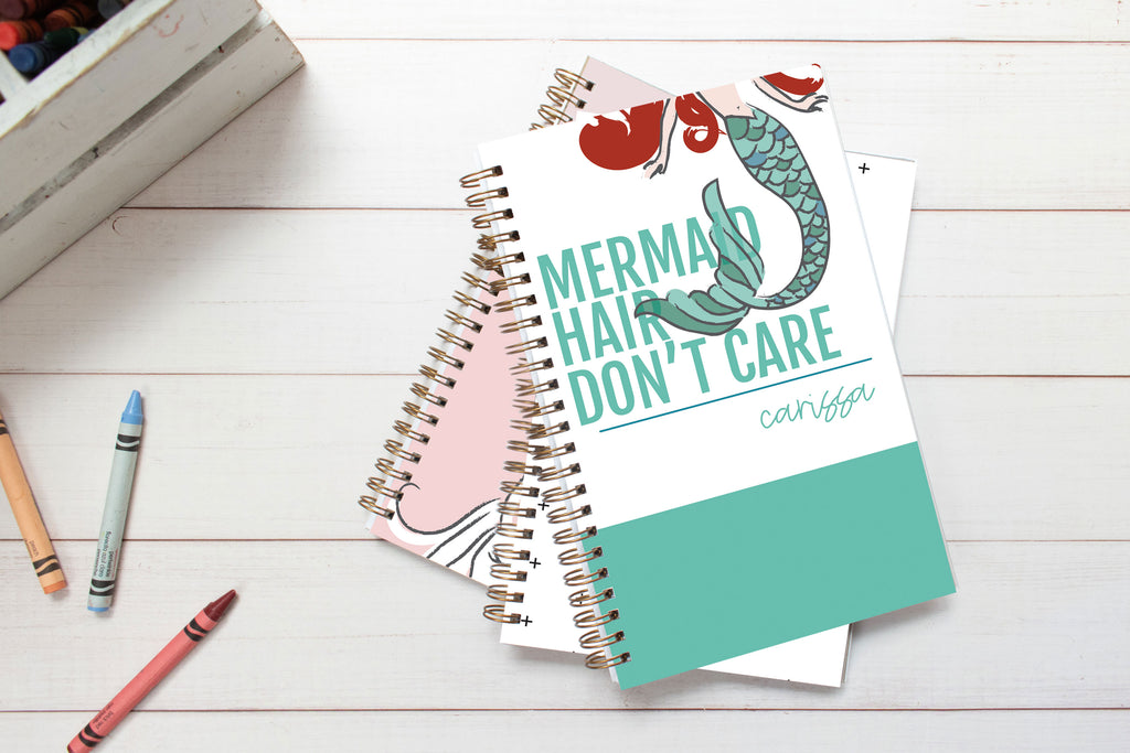 mermaid notebook journal, notebooks and journals for kids, notebooks for school, notebooks for students, kids journals, cute notebooks