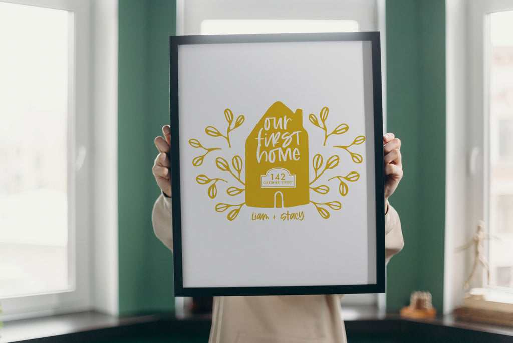 Personalized First Home Art Print | Nuts & Bolts Paper Co | Nuts & Bolts Paper Co personalized-first-home-art-print-nuts-bolts-paper-co-nuts-bolts-paper-co