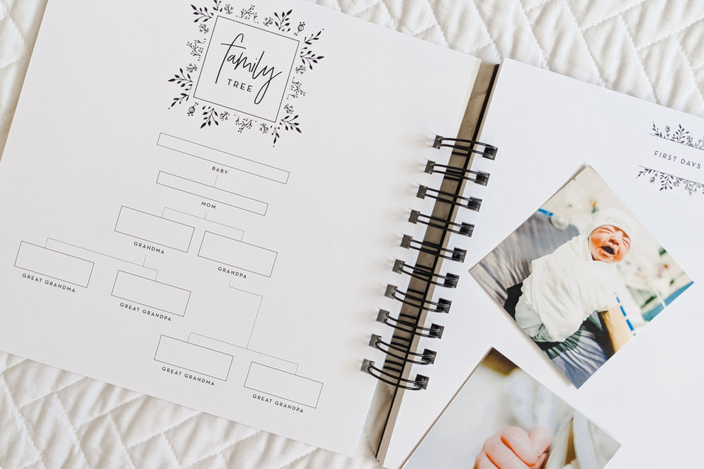 Single Mom Baby Memory Book | Nuts & Bolts Paper Co | Nuts & Bolts