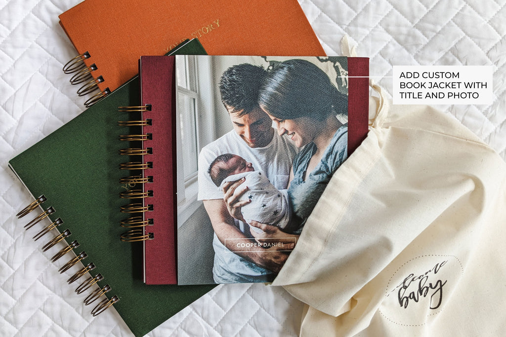 "Your Story" Linen Baby Book