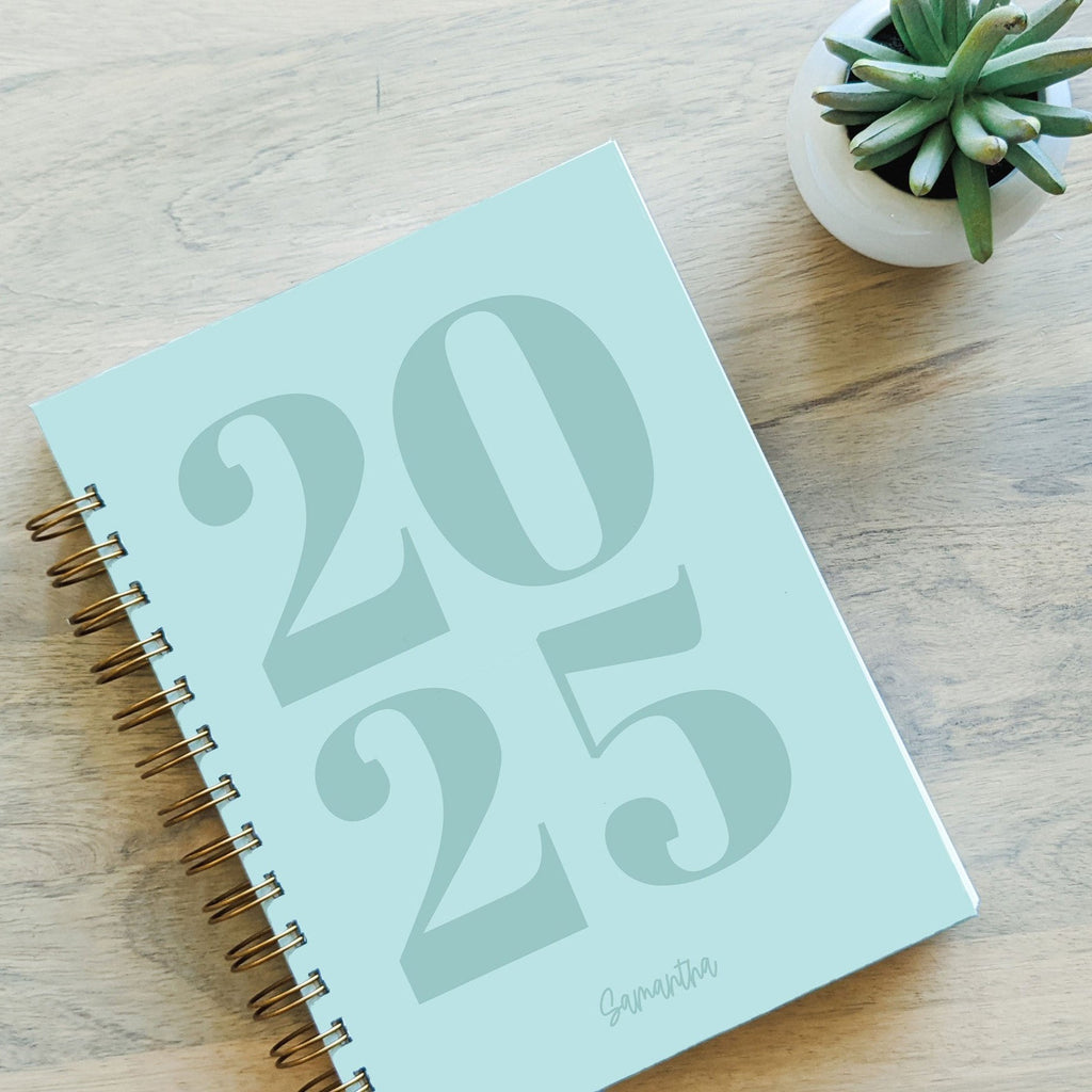 2025 personalized planner and calendar undated in mint