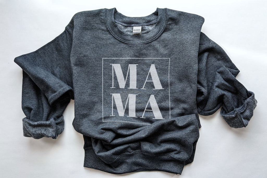 "Mama" Boxed Sweatshirt