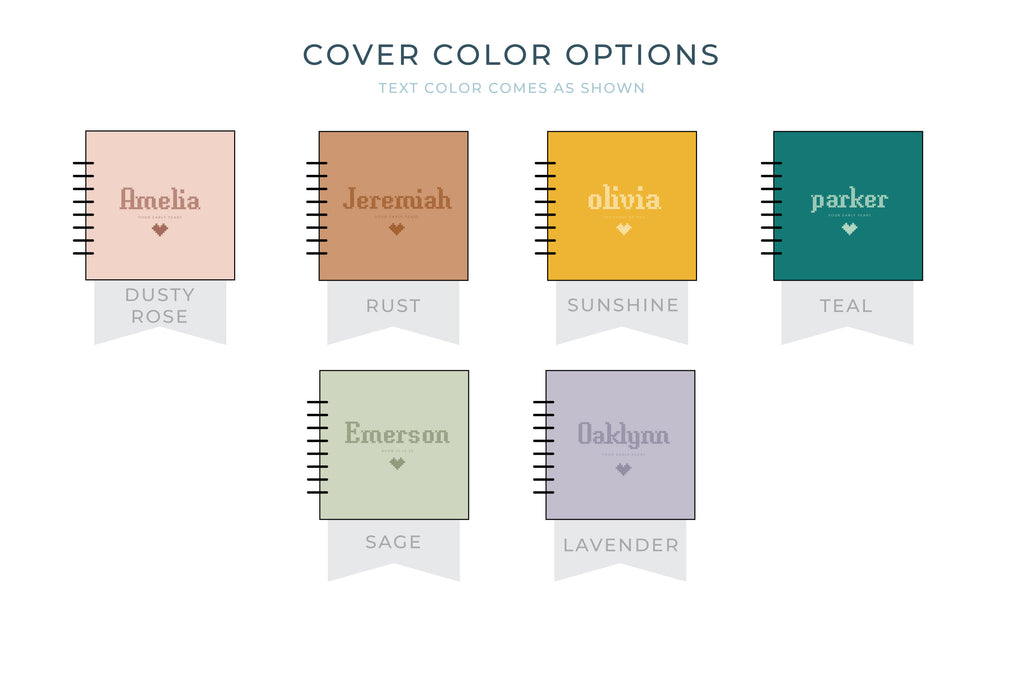 Cross Stitch Personalized Baby Memory Book