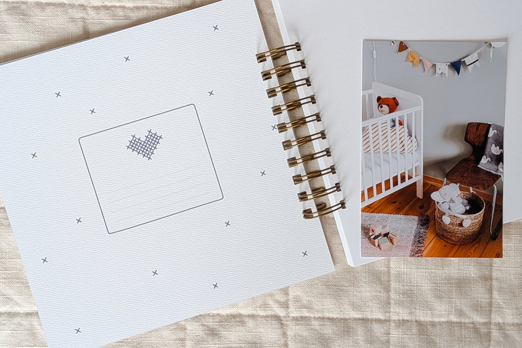 Cross Stitch Personalized Baby Memory Book