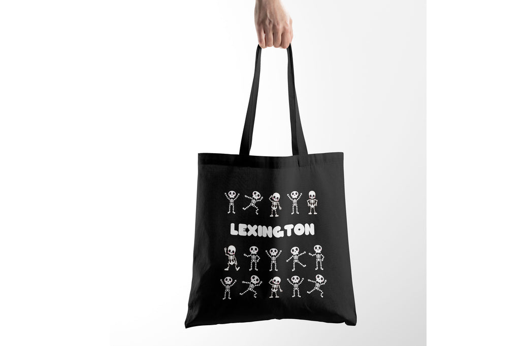 Trick-Or-Treat Tote Bag: Dancing Skeletons