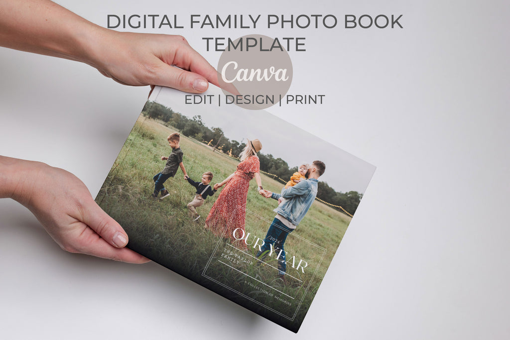 Digital Family Book: Minimalist Labels