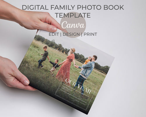 Digital Family Book: Minimalist Labels