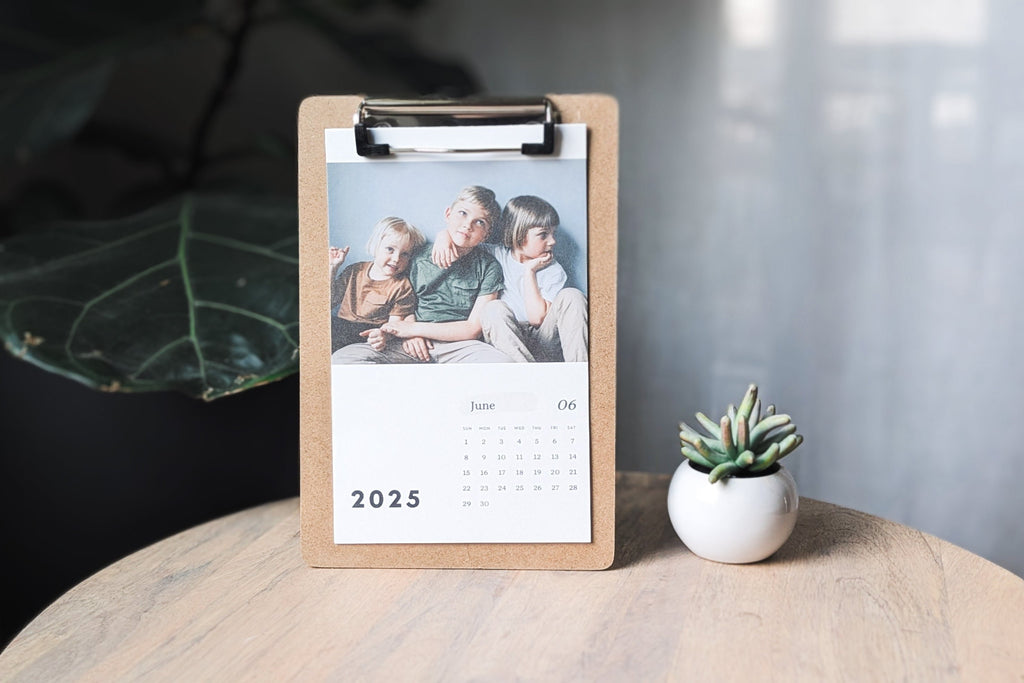 Personalized Photo Calendar with Clipboard for Display from Nuts & Bolts Paper Co