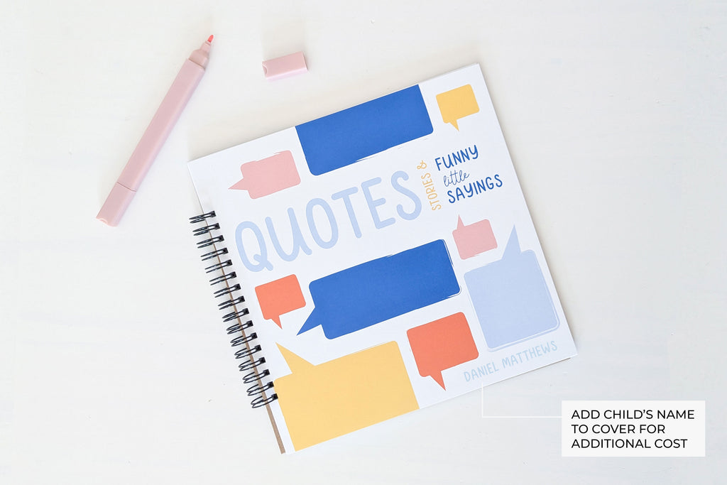 Kid Quote and Stories Journal