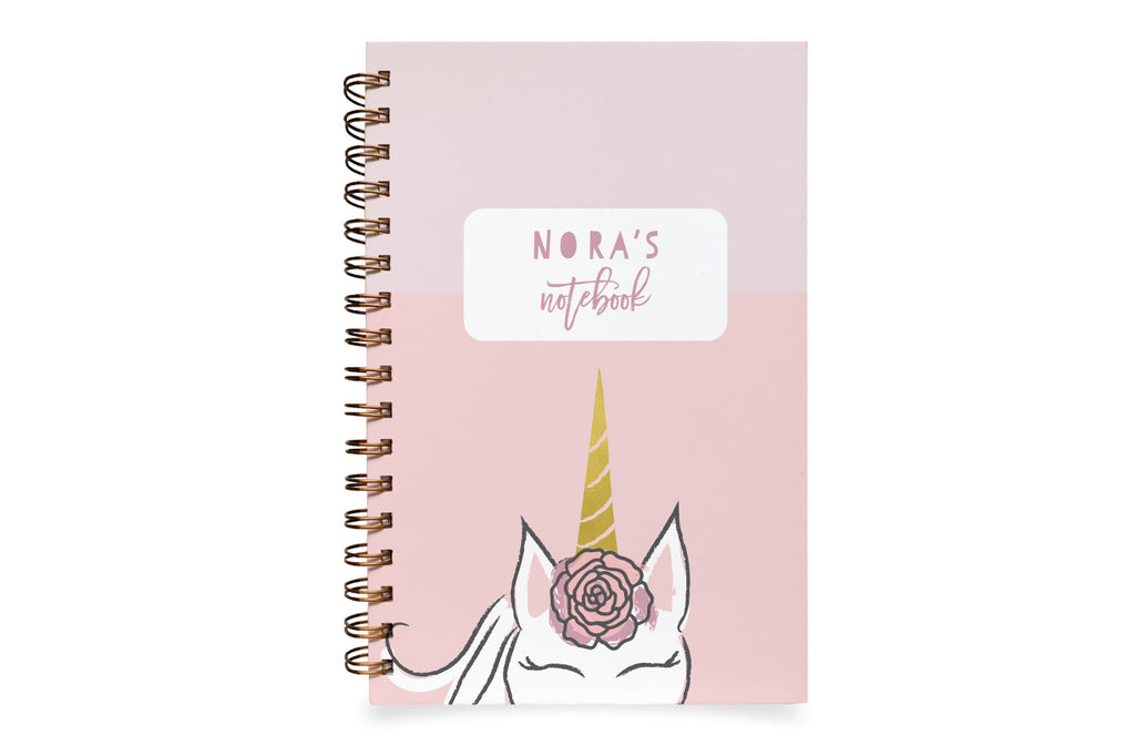 Personalized Kids Unicorn Notebook