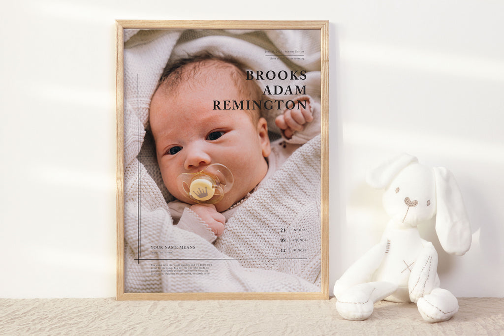 Full Photo Newborn Art Print