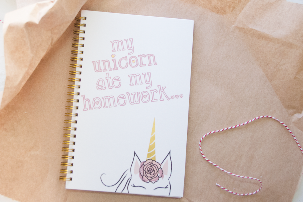 Unicorn Ate My Homework Notebook