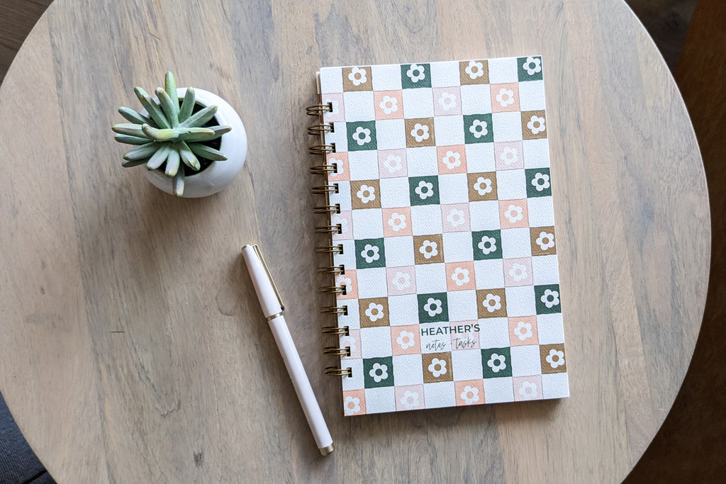 Checkered Daisies Notebook