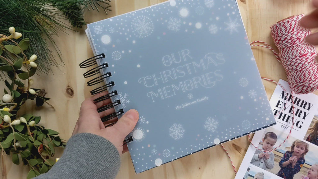 Christmas Memories Keepsake Journal Scrapbook, Nuts & Bolts Paper