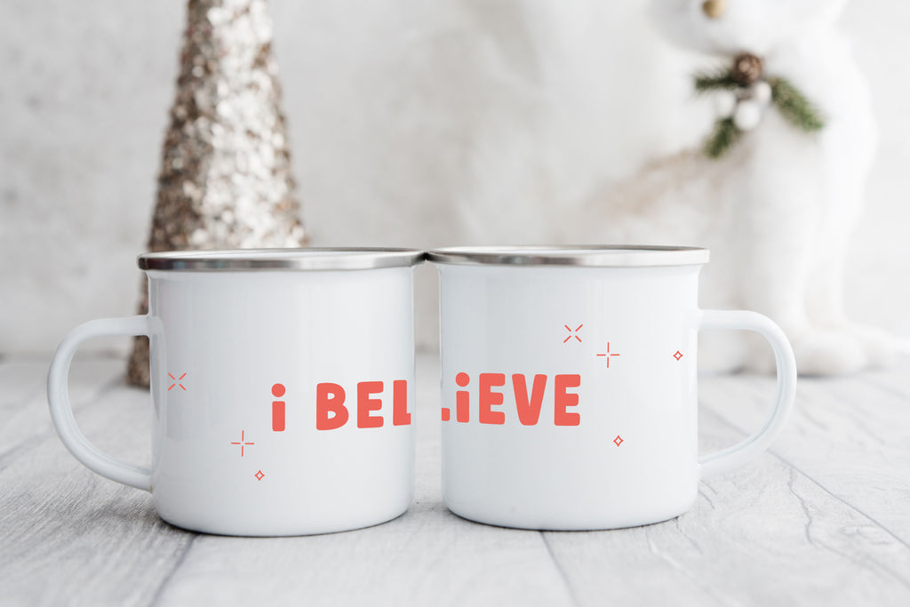 "I Believe" Enamel Mug