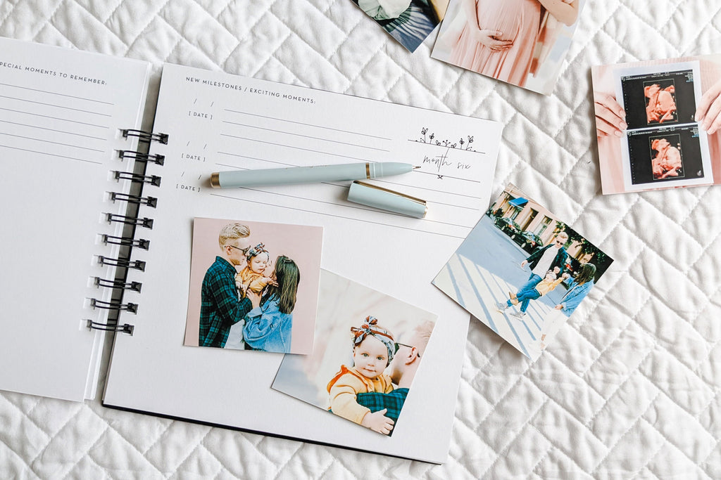 Mini Memory Book Modern Minimalist Baby Memory Book | Nuts & Bolts Paper Co | Nuts ...